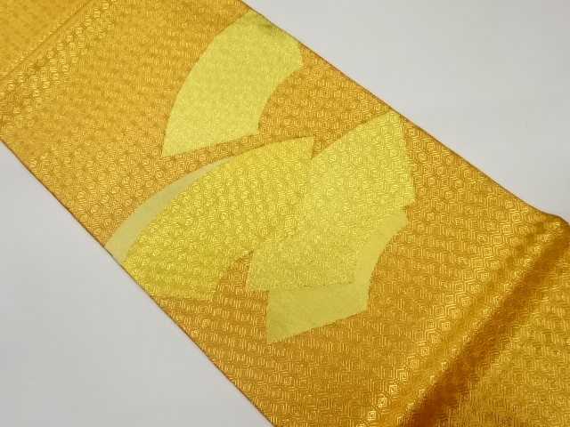 佐賀錦地紙に菱模様織出し袋帯